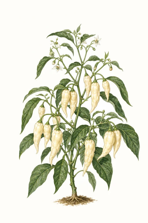 Botanical illustration of Fatalii White