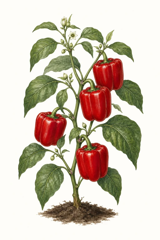 Botanical illustration of Red Knight