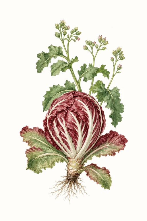 Botanical illustration of Chioggia Red Palla