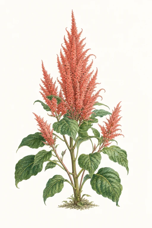 Botanical illustration of Coral Fountain