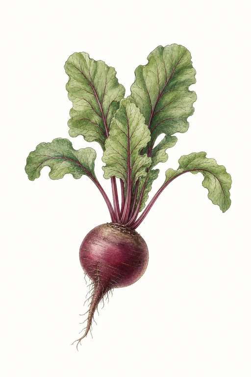 Botanical illustration of Purple Majesty