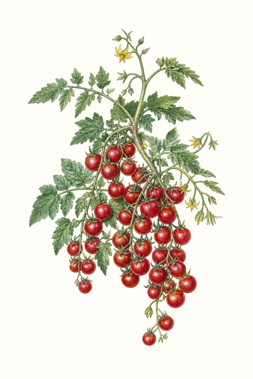 Botanical illustration of Candyland Red