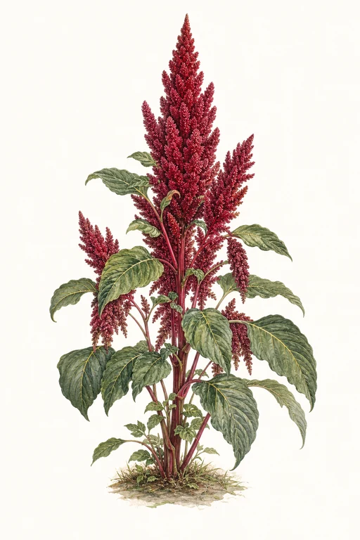 Botanical illustration of Hopi Red Dye