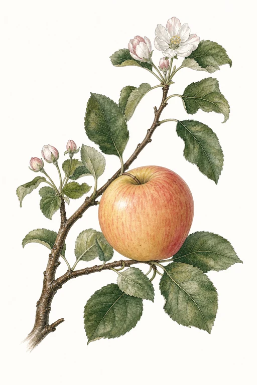 Botanical illustration of Buckeye Gala