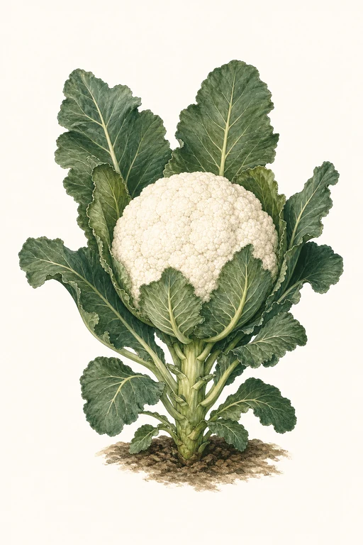 Botanical illustration of Snow Crown