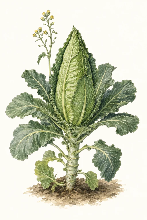 Botanical illustration of Henderson's Charleston Wakefield