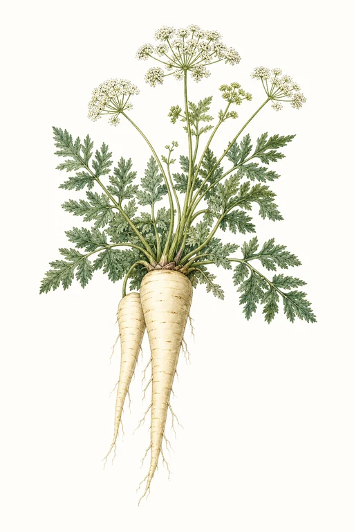 Botanical illustration of Guernsey Half Long