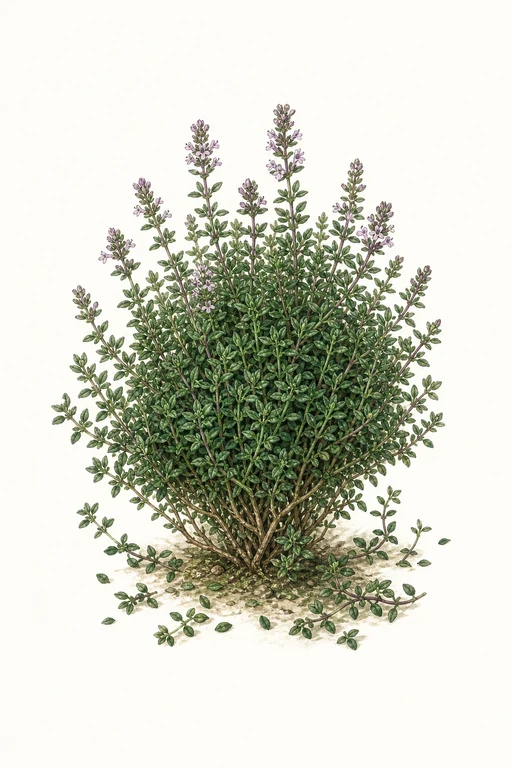 Botanical illustration of French Thyme