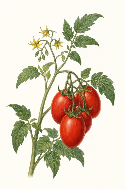 Botanical illustration of Purple Ghost