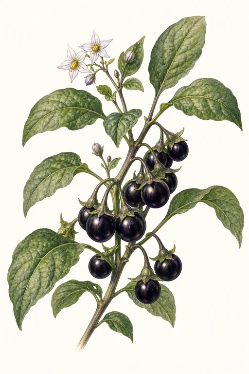 Botanical illustration of Pruden's Purple