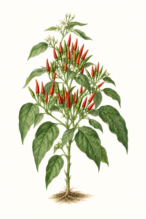Botanical illustration of Siam Hot