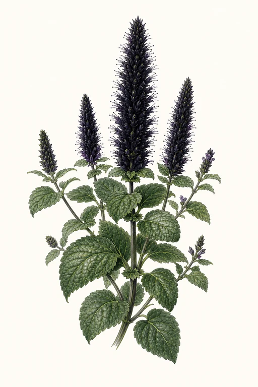 Botanical illustration of Black Adder