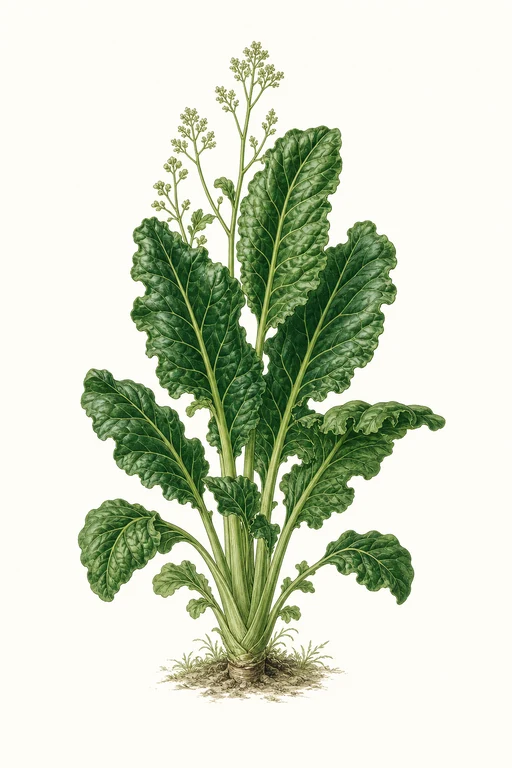 Botanical illustration of Green Thumb