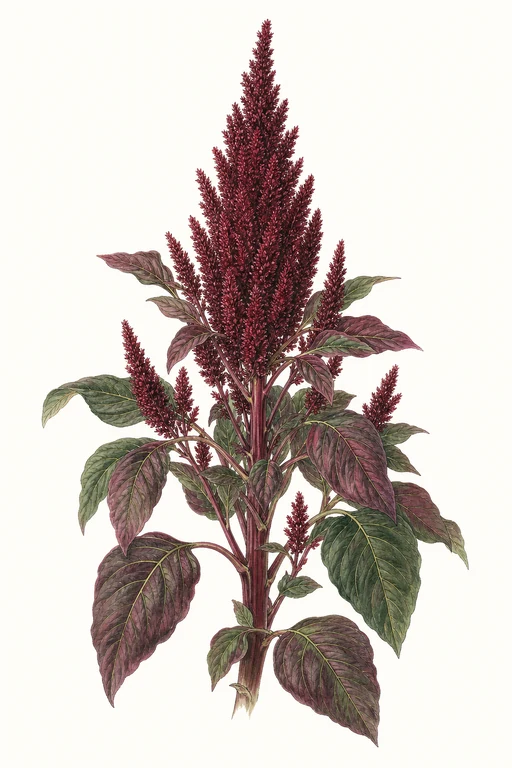 Botanical illustration of Fastigiata (Hopi Red Dye)