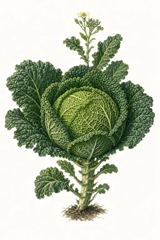 Botanical illustration of Savoy Ace