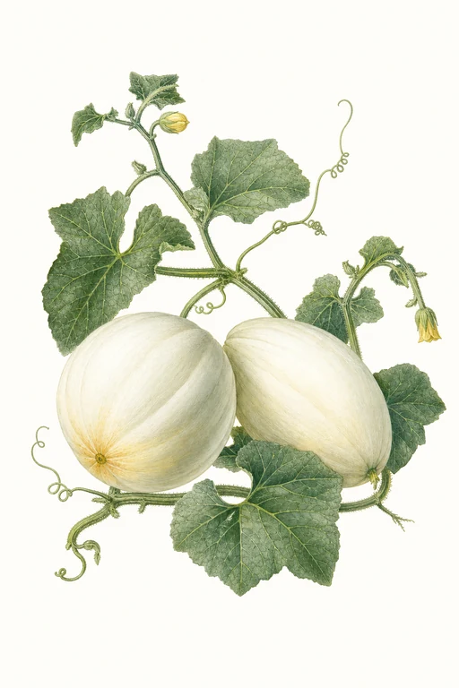 Botanical illustration of White Honeydew