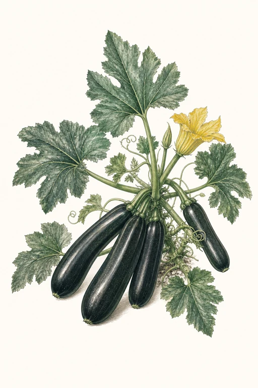 Botanical illustration of Dark Star