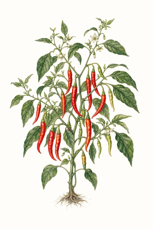 Botanical illustration of Chervena Chujski