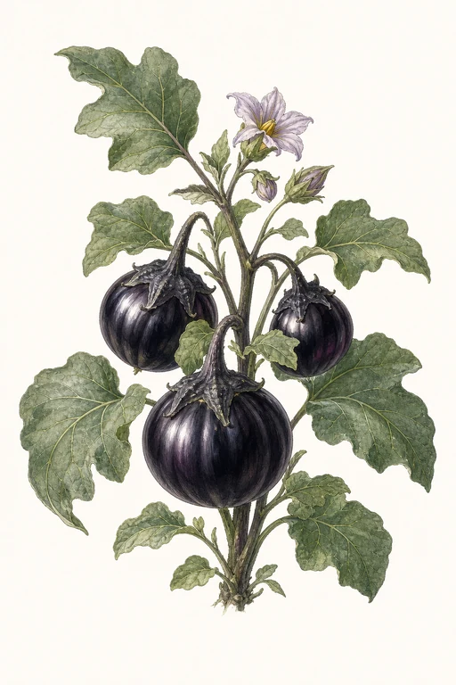 Botanical illustration of Black Knight