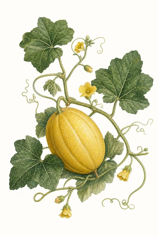 Botanical illustration of Golden Jenny