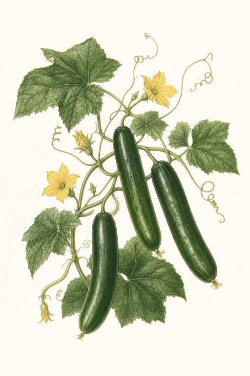 Botanical illustration of Diva