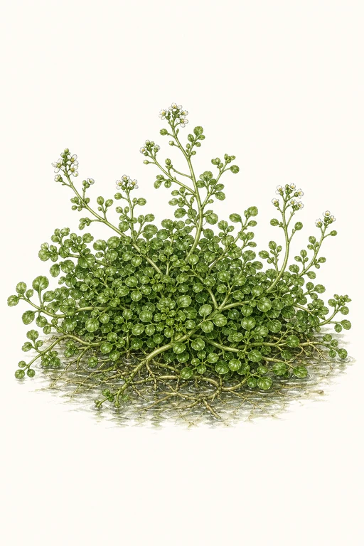 Botanical illustration of Watercress