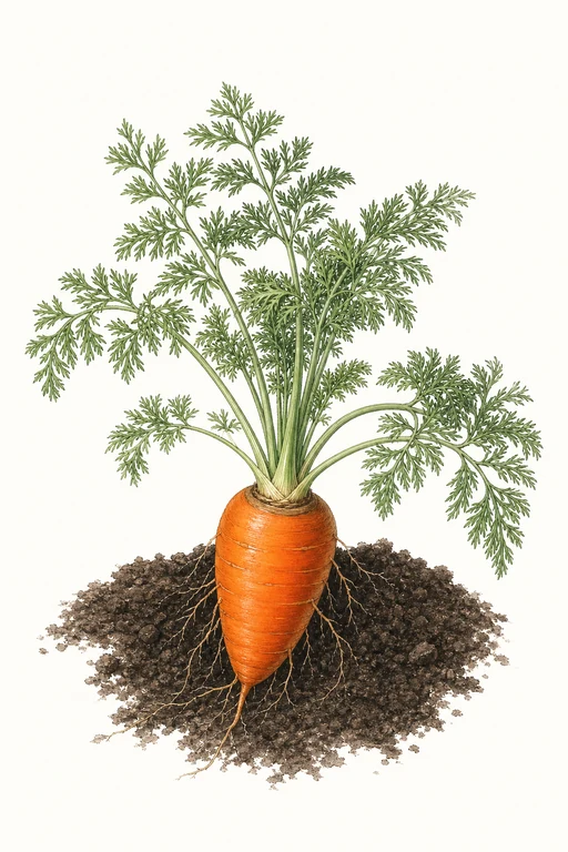 Botanical illustration of Royal Chantenay