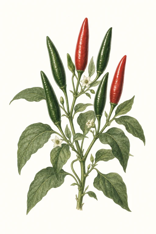 Botanical illustration of Spicy Slice