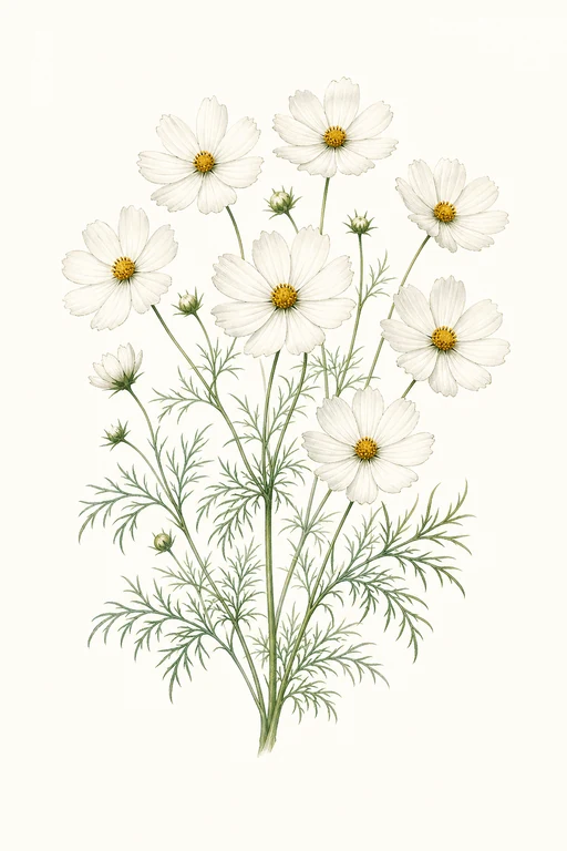 Botanical illustration of Sensation Purity