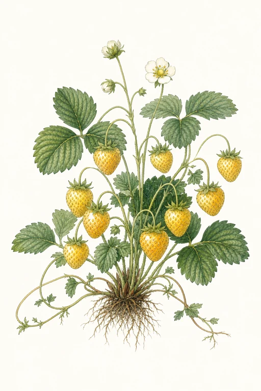 Botanical illustration of Yellow Wonder