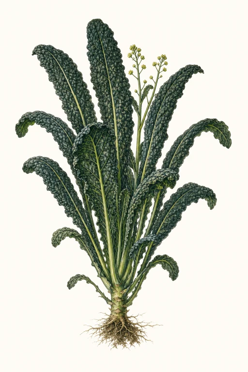 Botanical illustration of Lacinato