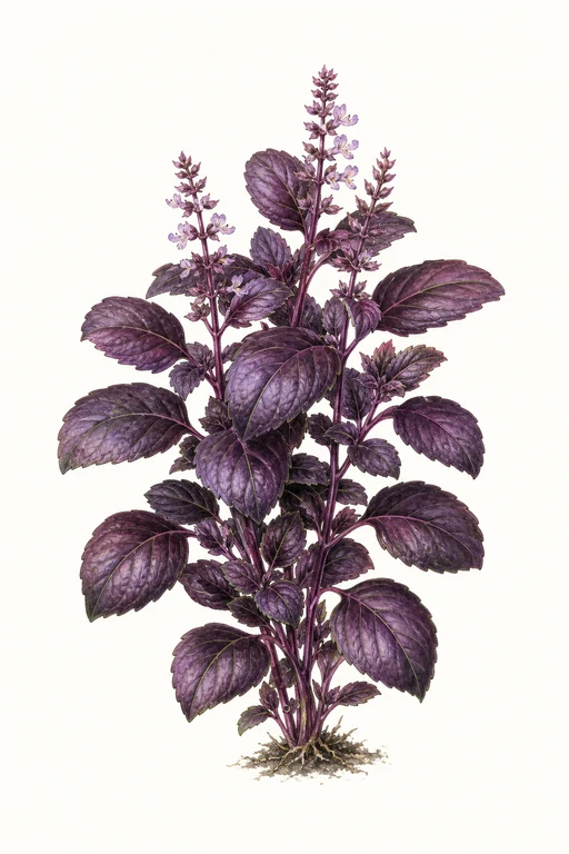 Botanical illustration of Red Rubin