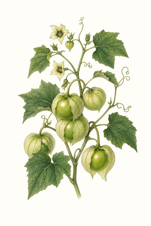 Botanical illustration of Wild Green