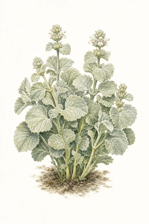 Botanical illustration of White