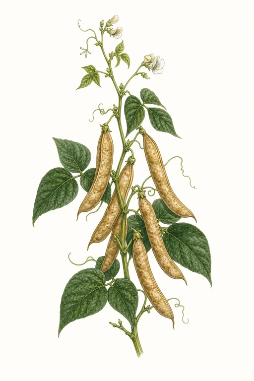 Botanical illustration of Hutterite Soup Bean