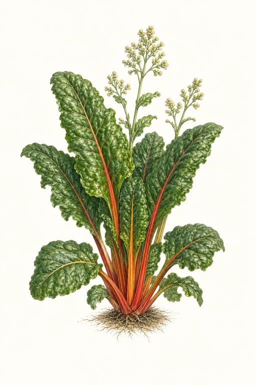 Botanical illustration of Siberian Chard