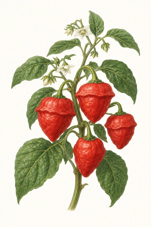 Botanical illustration of Rocoto Red
