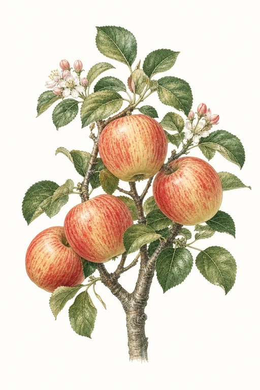 Botanical illustration of Brookfield Gala