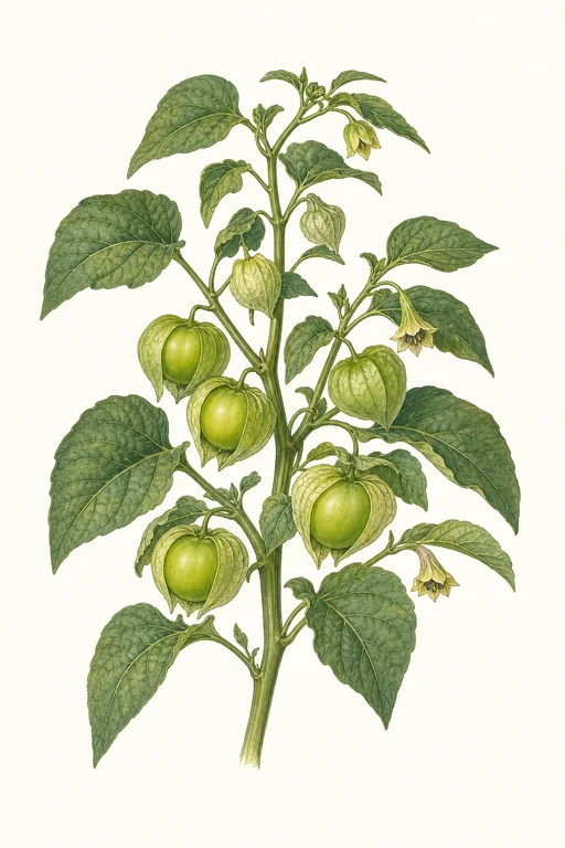 Botanical illustration of Small Green