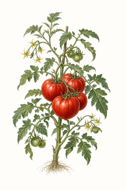 Botanical illustration of Fourth of July