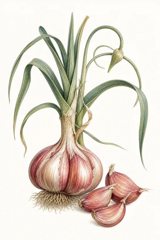 Botanical illustration of Spanish Roja