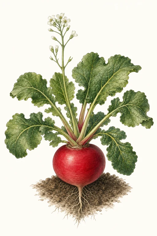 Botanical illustration of Scarlet Fall