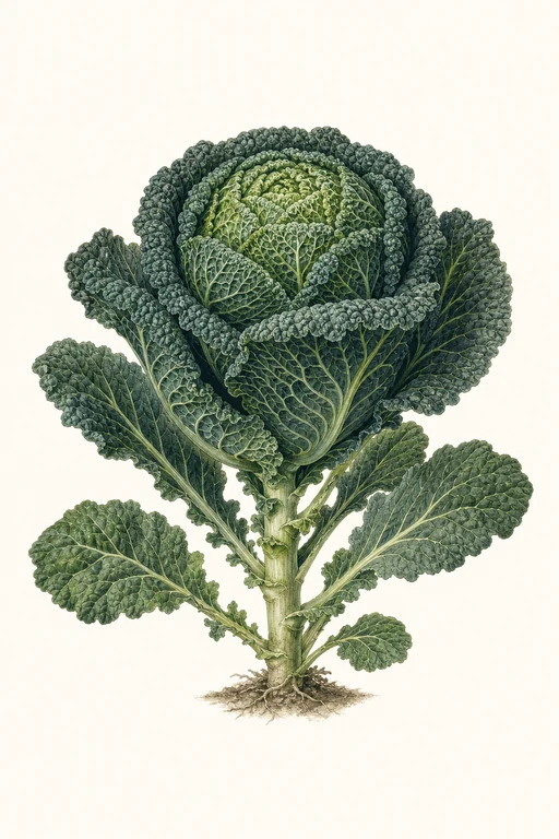 Botanical illustration of Savoy Perfection