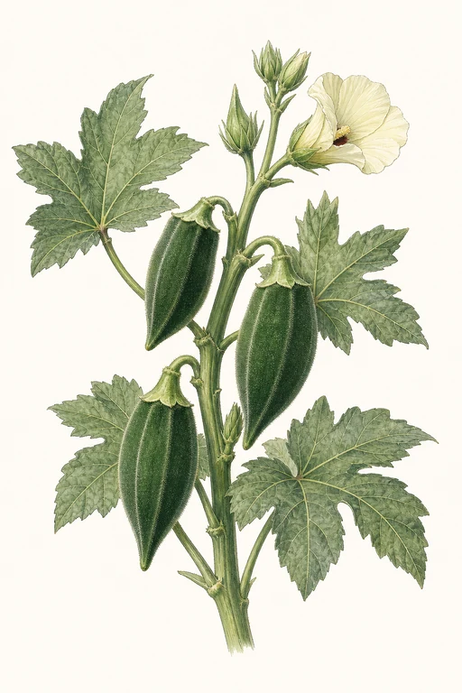 Botanical illustration of Louisiana Velvet