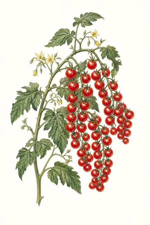 Botanical illustration of Super Sweet 100
