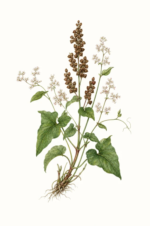 Botanical illustration of Common Buckwheat