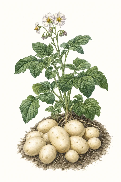 Botanical illustration of King Edward