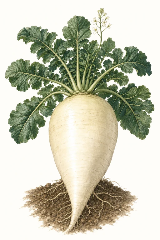 Botanical illustration of Sakurajima Mammoth
