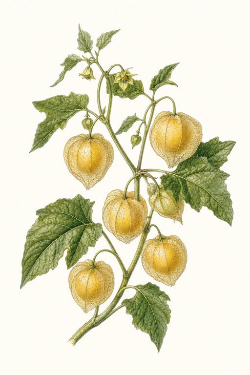 Botanical illustration of Toma Amarilla