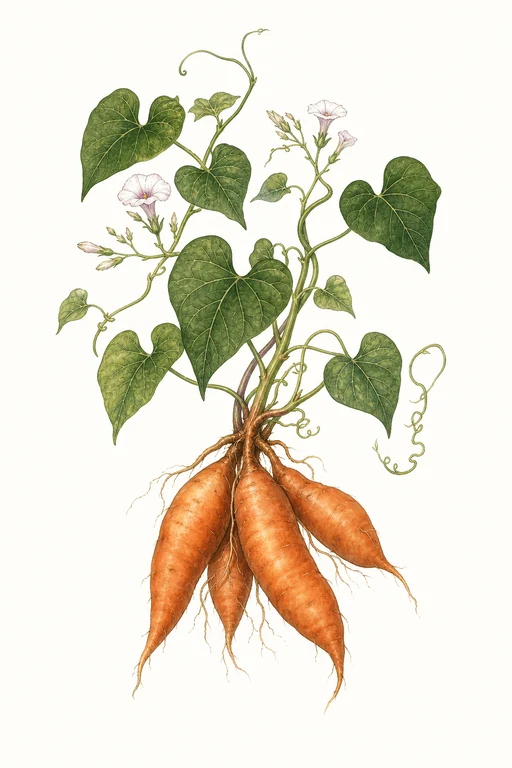 Botanical illustration of Evangeline